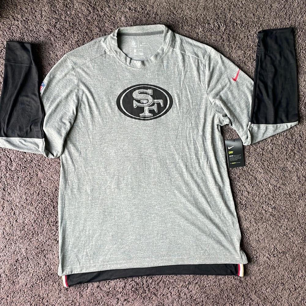 Mens Nike “SF” (Niners) Dri-Fit Long Sleeve